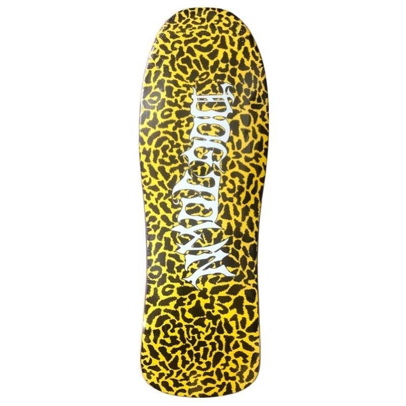 Dogtown 10.125 x 30.5125 Horror Script Leopard (YELLOW) Jackson Skateboard Deck