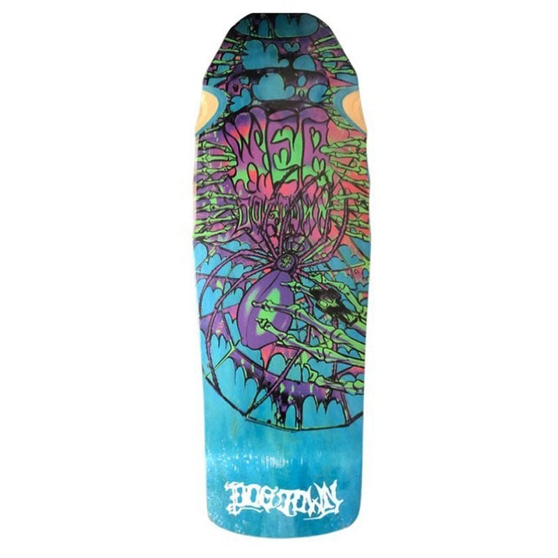 Dogtown 10.25 x 30.825 Web Reissue (BLUE STAIN) Skateboard Deck