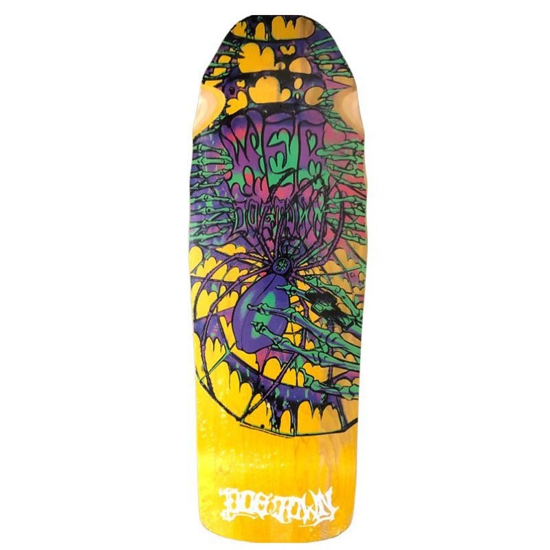 Dogtown 10.25 x 30.825 Web Reissue (YELLOW STAIN) Skateboard Deck