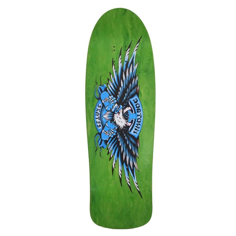 Dogtown 10′ x 31.95 Proud Bird Early 90’s Green Stain Skateboard Deck