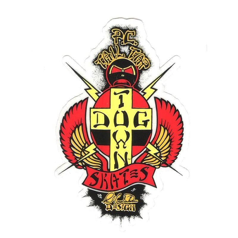 Dogtown 4 (Large) OG PC Tail Tap 70s Sticker