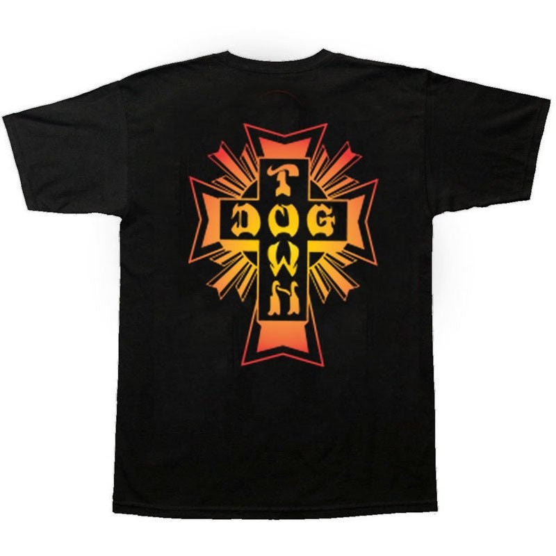 Dogtown Skateboards Cross Logo Color Fade T-Shirts