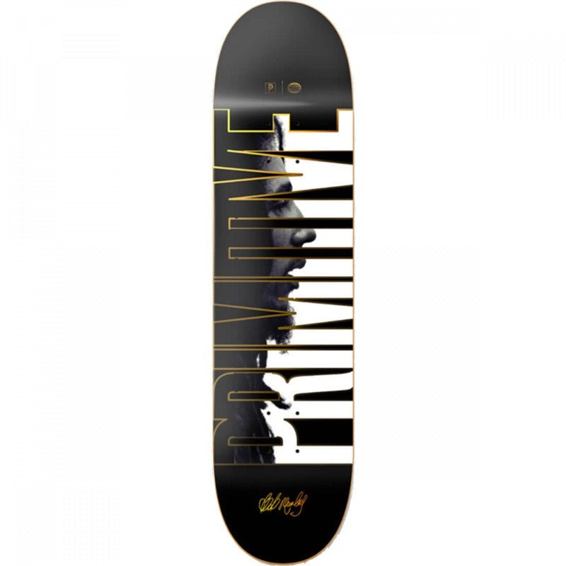 Primitive x Bob Marley 8.25 x 31.85 Tribute Black/White Skateboard Deck