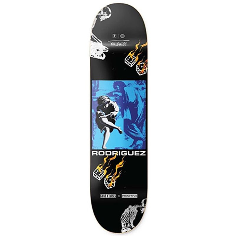 Primitive x Guns N’ Roses 8.125 Rodriguez Estranged Black Skateboard Deck