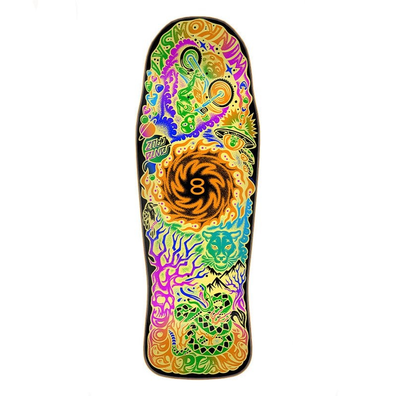 Santa Cruz 10.34 x 30.54 Winkowski Dope Planet Two Shaped Skateboard Deck
