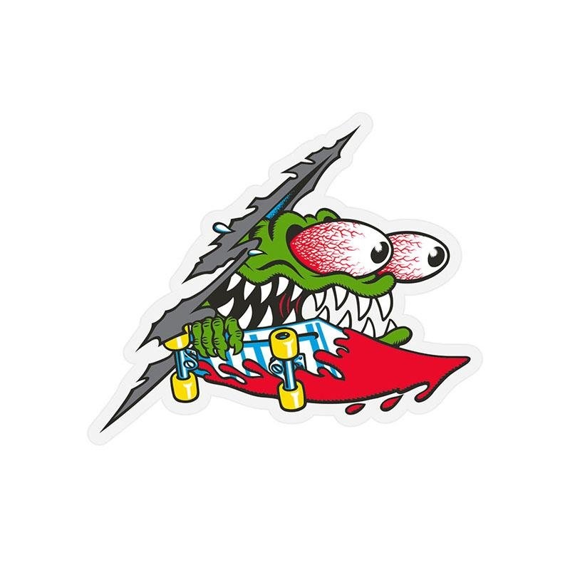Santa Cruz  Skateboards 4 x 3.33 Slashed Sticker
