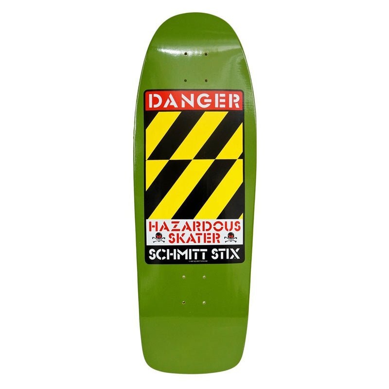 Schmitt Stix 10.125 x 30.5 Danger (ARMY GREEN) Skateboard Deck