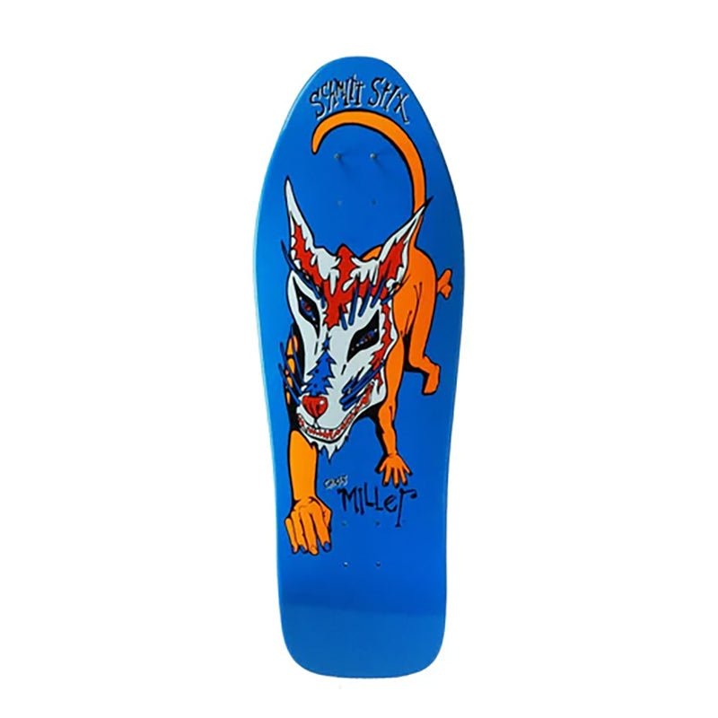 Schmitt Stix 10 x 31.875 Chris Miller Large Dog Re-Issue BLUE DIP Skateboard Deck