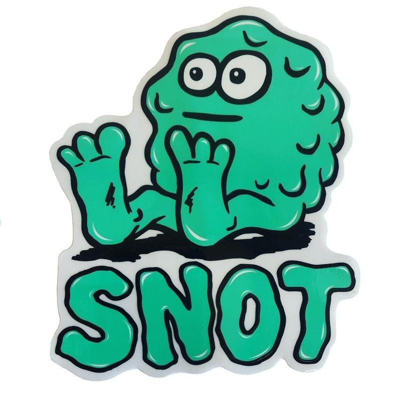 Snot Wheel Co. XL Snot Booger Logo Sticker