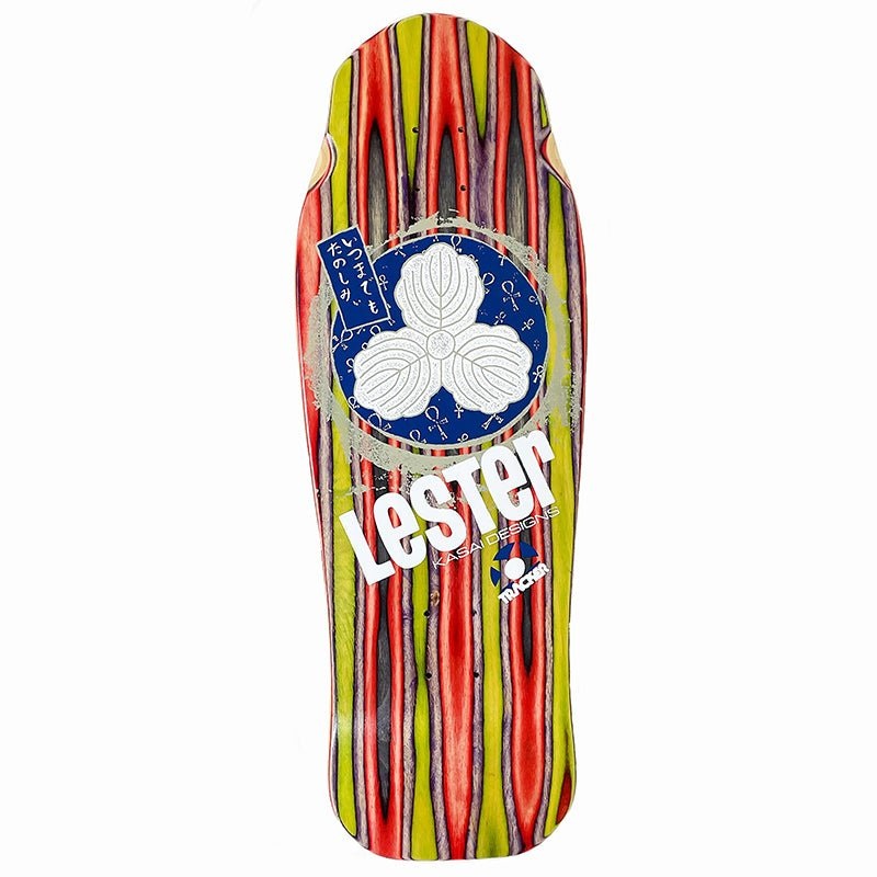 Tracker 10-3/8 x 30.5 Lester Kasai Oak Leaf Limited Swirl Skateboard Deck (#A-1)