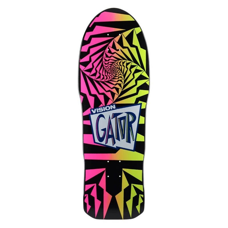 Vision 10.25 x 29.75 Gator II Black Pink Fade Skateboard Deck