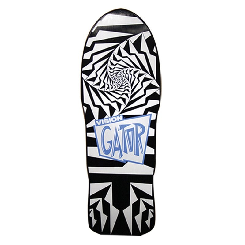 Vision 10.25 x 29.75 Gator II Black White Skateboard Deck