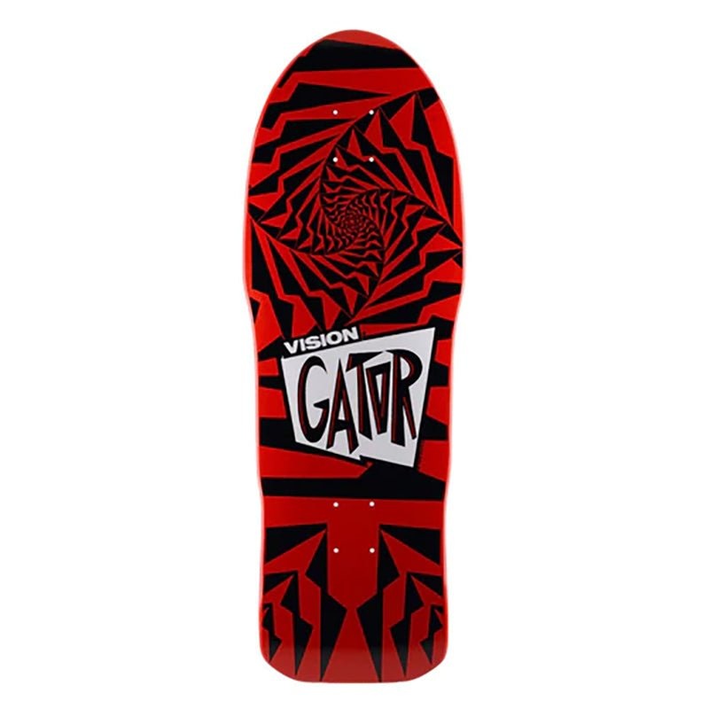 Vision 10.25 x 29.75 Gator II Red Black Skateboard Deck