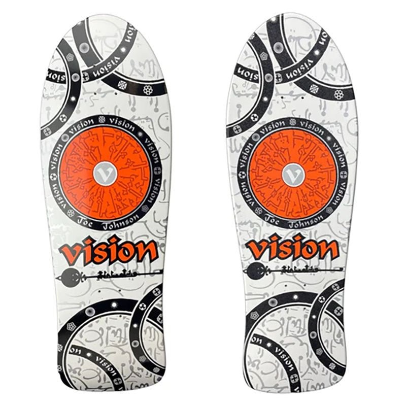 Vision 10.25 x 30.75 Double Take Joe Johnson Hieroglyphics with Krystal Clear Grip Skateboard Deck
