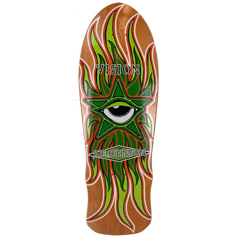 Vision 10.25 x 30 Joe Johnson Star Eye Orange Stain Skateboard Deck