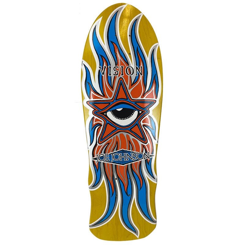 Vision 10.25 x 30 Joe Johnson Star Eye Yellow Stain Skateboard Deck