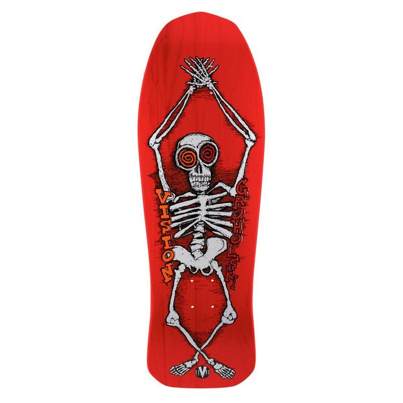 Vision 10 x 30.25 Groholski Skeleton Modern Concave Red Skateboard Deck