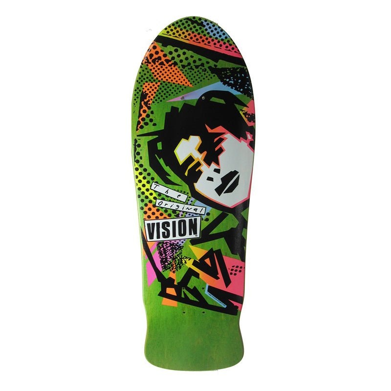 Vision 10 x 30.25 MG Modern Concave Lime Stain Skateboard Deck