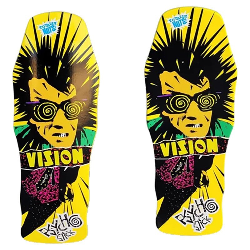 Vision 10 x 30 Double Take Series Psycho Stick Skateboard Deck