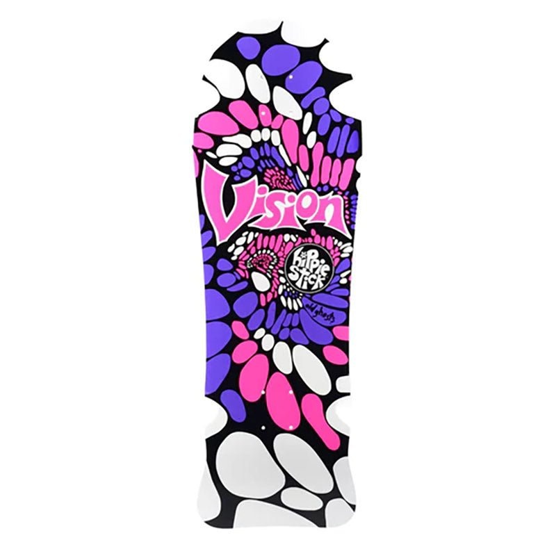 Vision 10 x 30 Hippie Stick White Dip Skateboard Deck