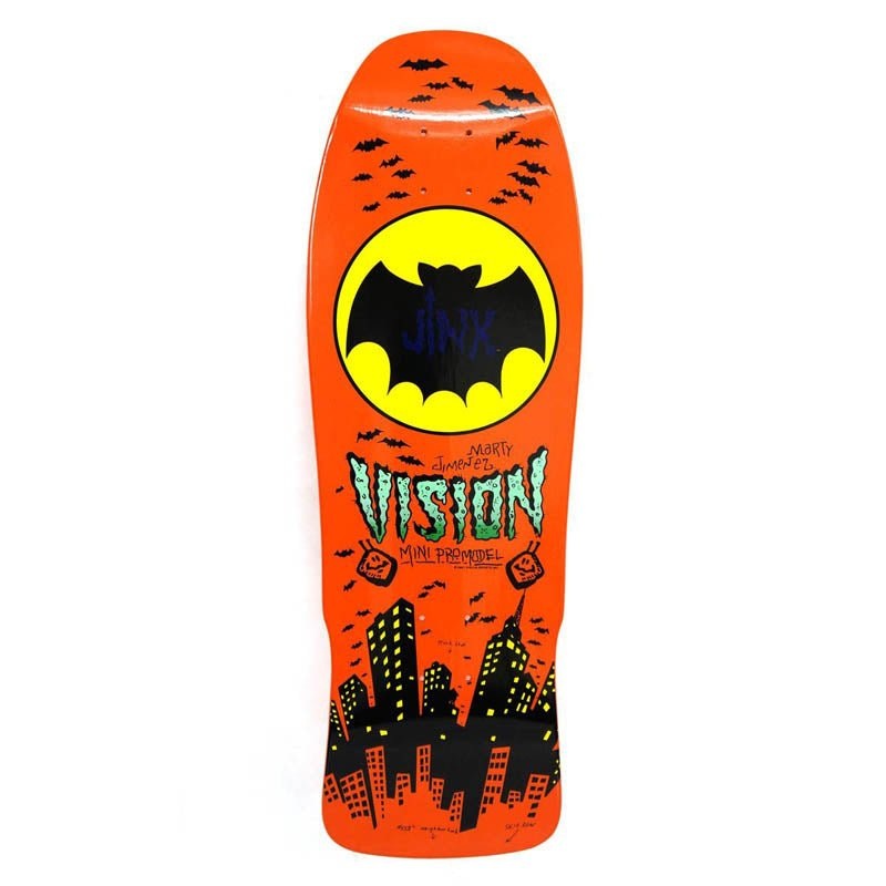 Vision 10x 30.25 Jinx Mini Pro Model Modern Concave (ORANGE DIP) Skateboard Deck