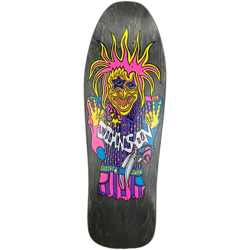 Vision 9.5 x 30.5 Joe Johnson Groovy Guru Reissue (BLACK STAIN) Skateboard Deck