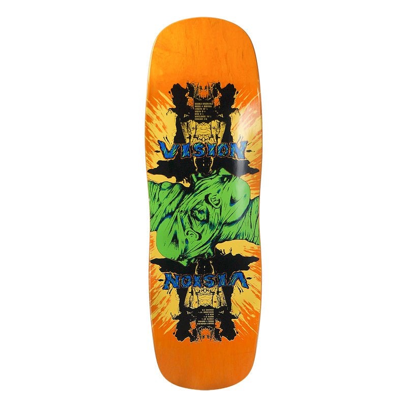 Vision 9.5 x 32.5 Double Vision ORANGE STAIN Skateboard Deck