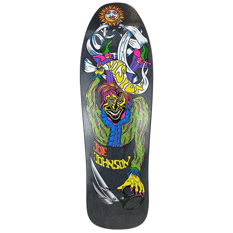 Vision 9.5 x 32 Joe Johnson Scissors Black Stain Skateboard Deck
