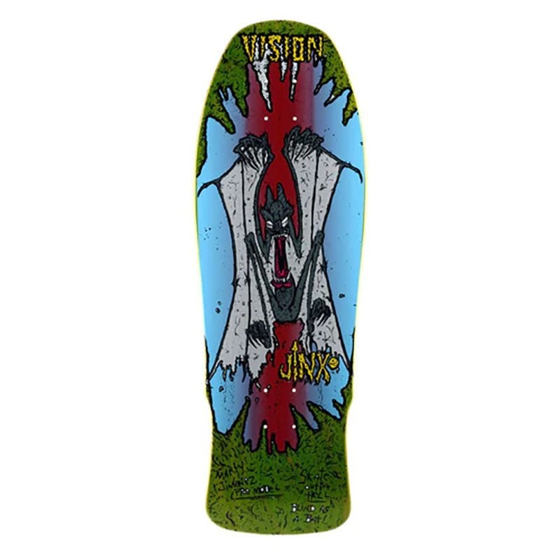 Vision 9.75 x 31 Original Jinx Green Stain Skateboard Deck