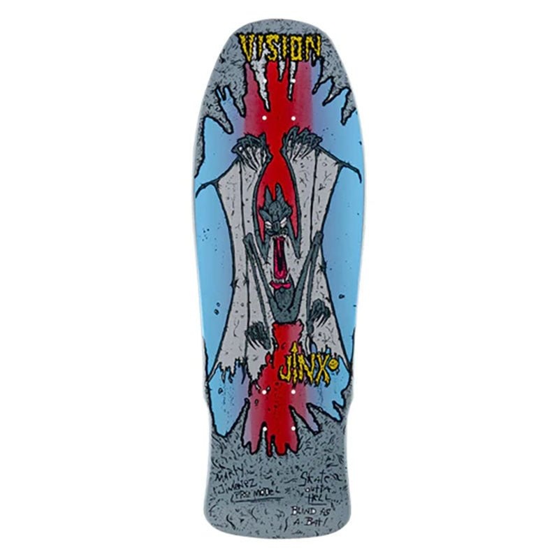 Vision 9.75 x 31 Original Jinx Grey Dip Skateboard Deck