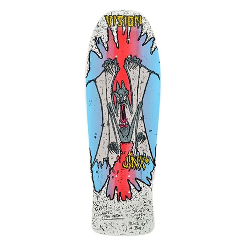 Vision 9.75 x 31 Original Jinx White/Red Skateboard Deck