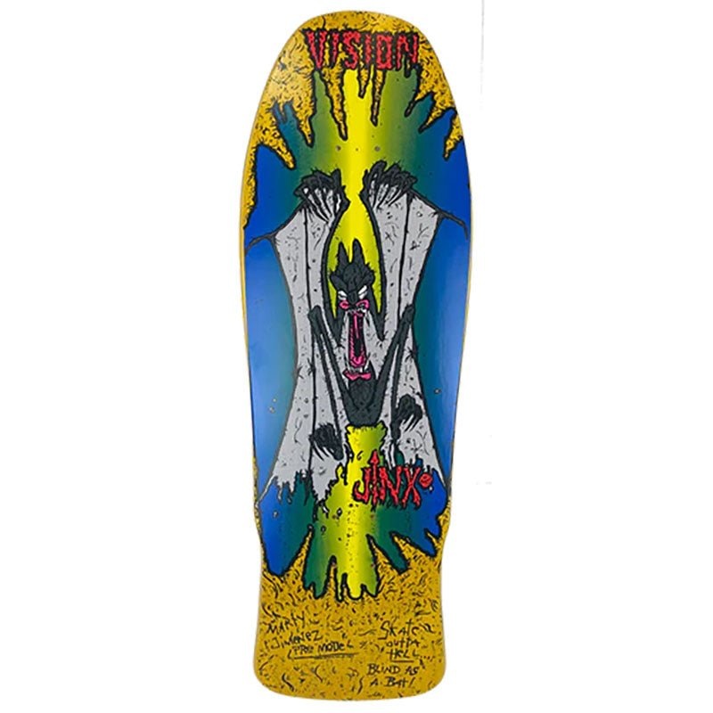 Vision 9.75 x 31 Original Jinx Yellow Stain Skateboard Deck