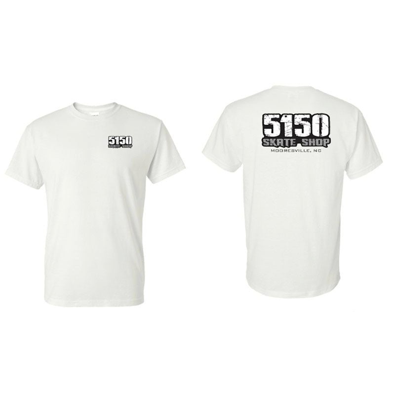 5150 Skate Shop Team White T-Shirts