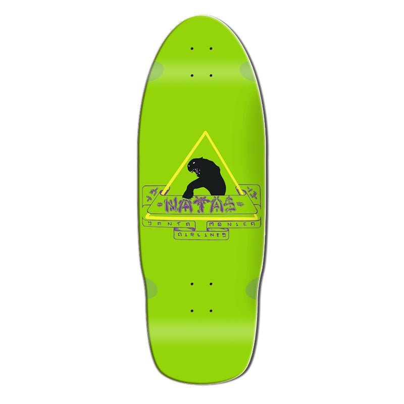 Santa Monica Airlines 10 x 29 Green Dip Natas (SMA) Skateboard Deck