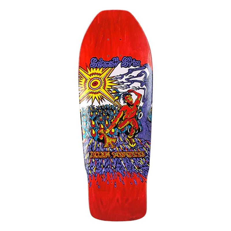 Schmitt Stix 9.875 x 31 Allen Midgette Flower Picker Re-issue (RED STAIN) Skateboard Deck