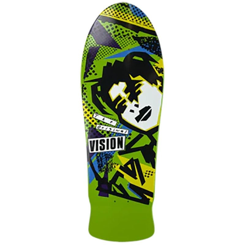 Vision 10 x 30 Original MG (LIME DIP) Skateboard Deck