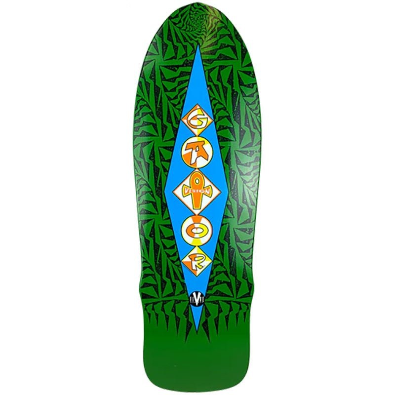 Vision 10 x 31 (GREEN DIP) Gator Ramp Skateboard Deck