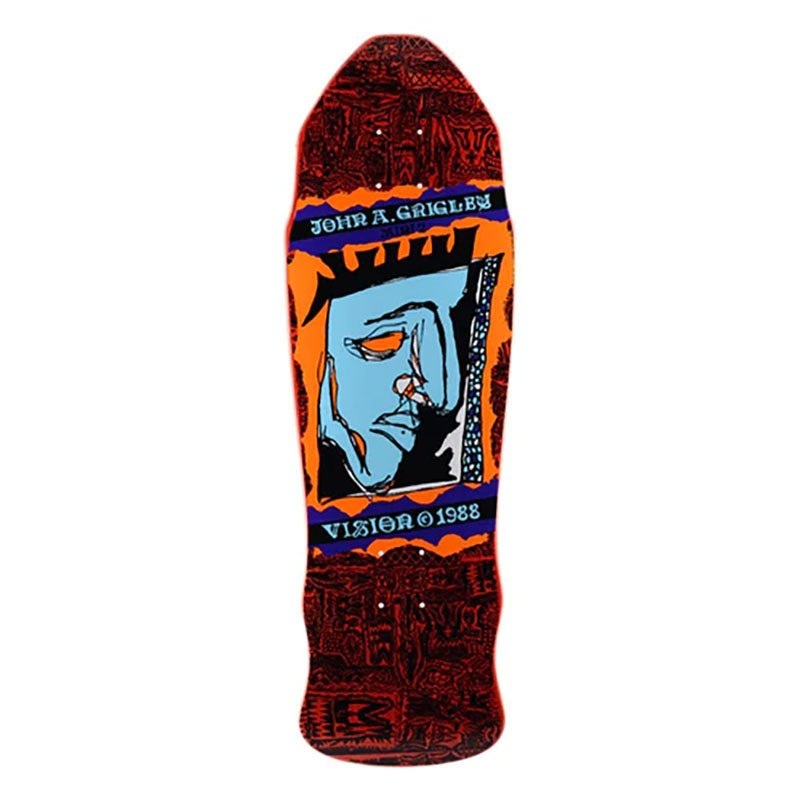 Vision 9.25×29.5 Grigley 2 Mini Red Stain Skateboard Deck