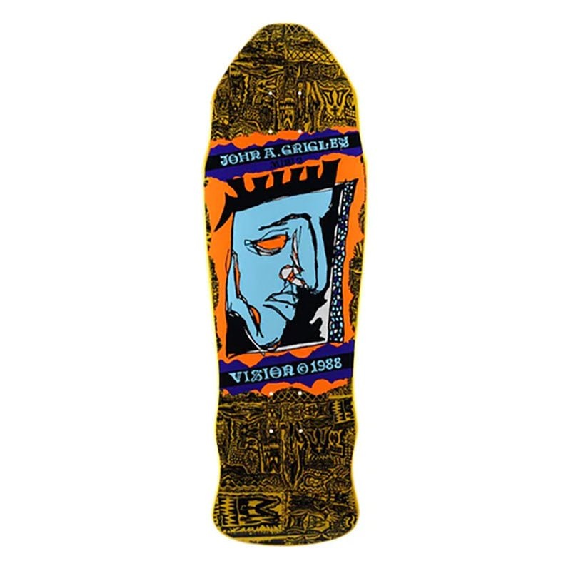 Vision 9.25×29.5 Grigley 2 Mini Yellow Stain Skateboard Deck