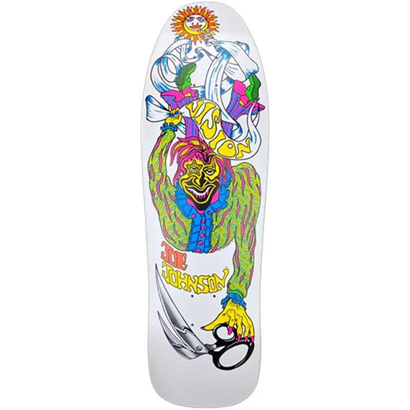 Vision 9.5 x 32 Joe Johnson Scissors White Dip Skateboard Deck