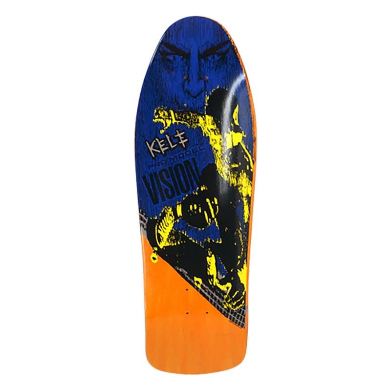 Vision 9.75 x 30-7/8 Kele Rosecran Orange Stain Skateboard Deck
