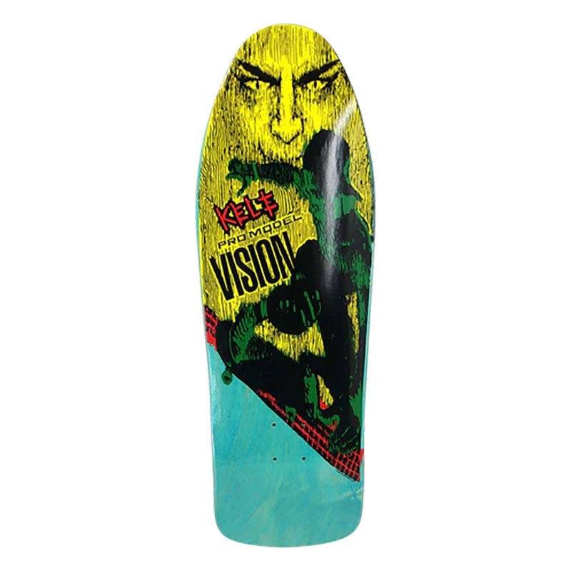 Vision 9.75 x 30-7/8 Kele Rosecran TURQ Stain Skateboard Deck