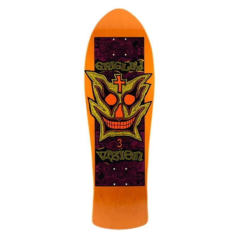 Vision 9.75 x 31 Grigley 3 (ORANGE STAIN) Stain Skateboard Deck