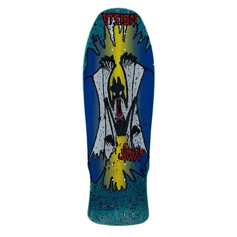 Vision 9.75 x 31 Original Jinx Blue Stain Skateboard Deck