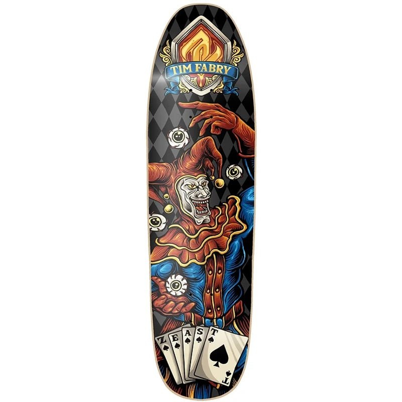 Z-East 8.5x 31.875 Bad Jester, Shaped Skateboard Deck