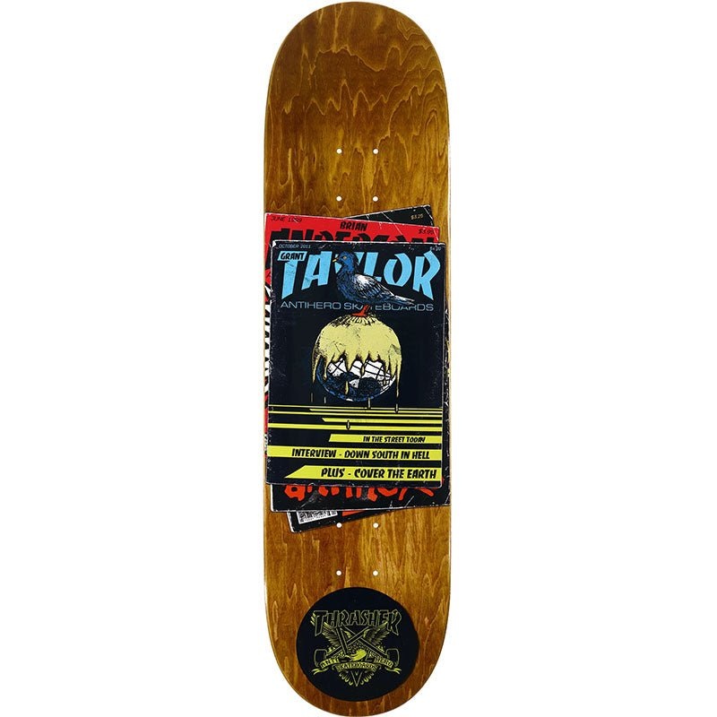 Anti-Hero 8.38 x 32.25 Grant Thrasher Collab BROWN STAIN Skateboard Deck