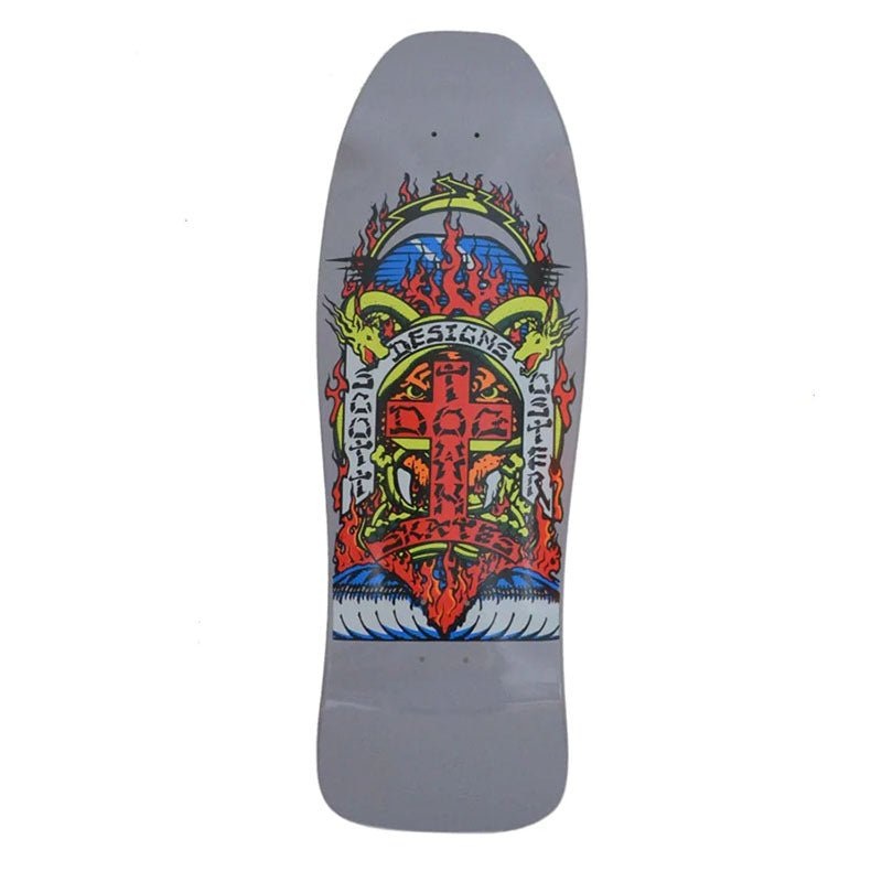 Dogtown 10.361 x 30.754 Scott Oster 80s Reissue (COOL GREY FULL DIP) Skateboard Deck