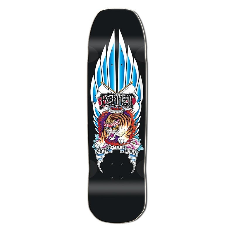 Santa Monica Airlines 9 x 33 Black (SMA) BENNET TIGER HARADA Limited Signed & Numbered Skateboard Deck