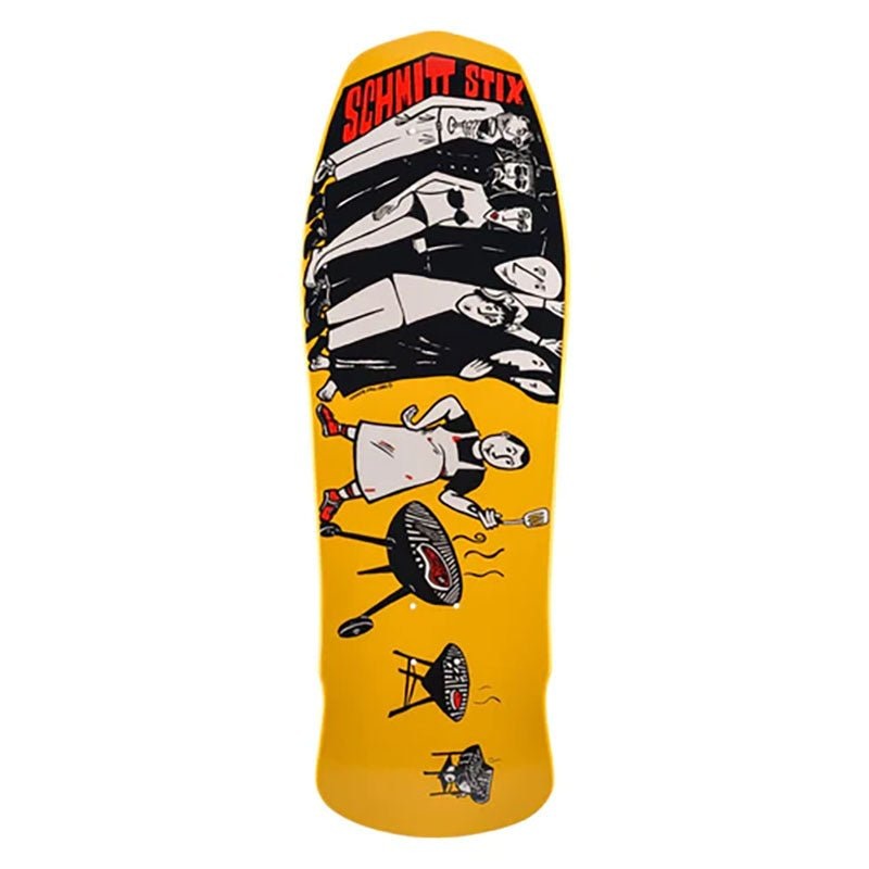 Schmitt Stix 10.125 x 30.625 Joe Lopes BBQ YELLOW DIP Skateboard Deck