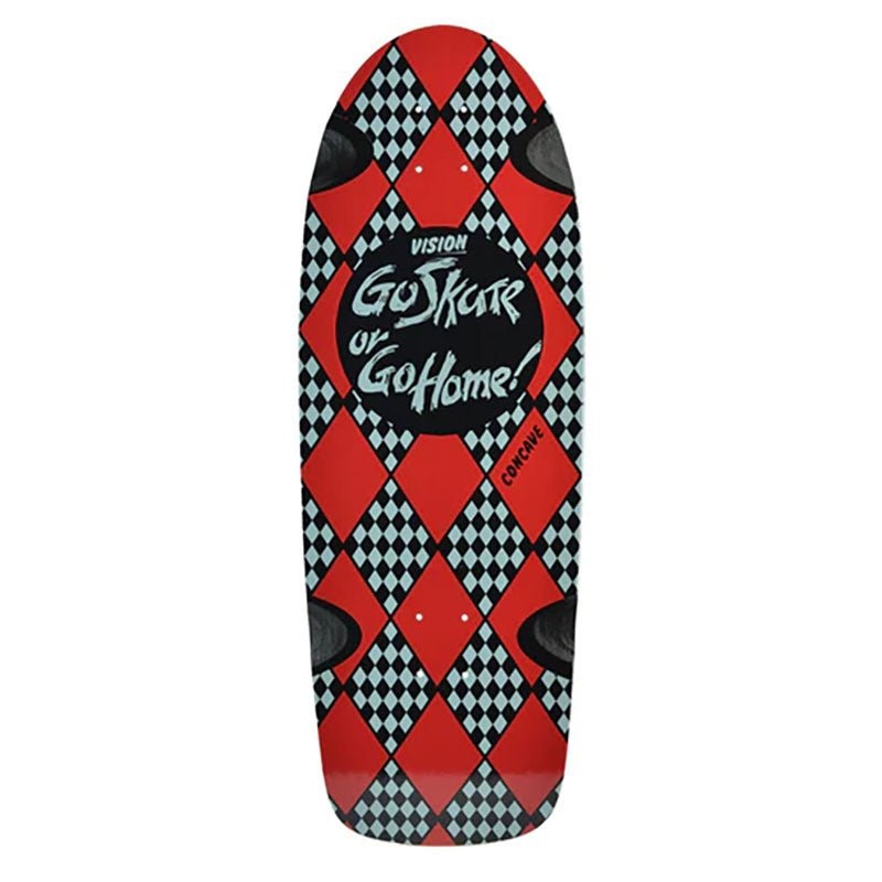 Vision 10.25 x 30 Go Skate or Go Home (GREY/BLACK DIP) Skateboard Deck